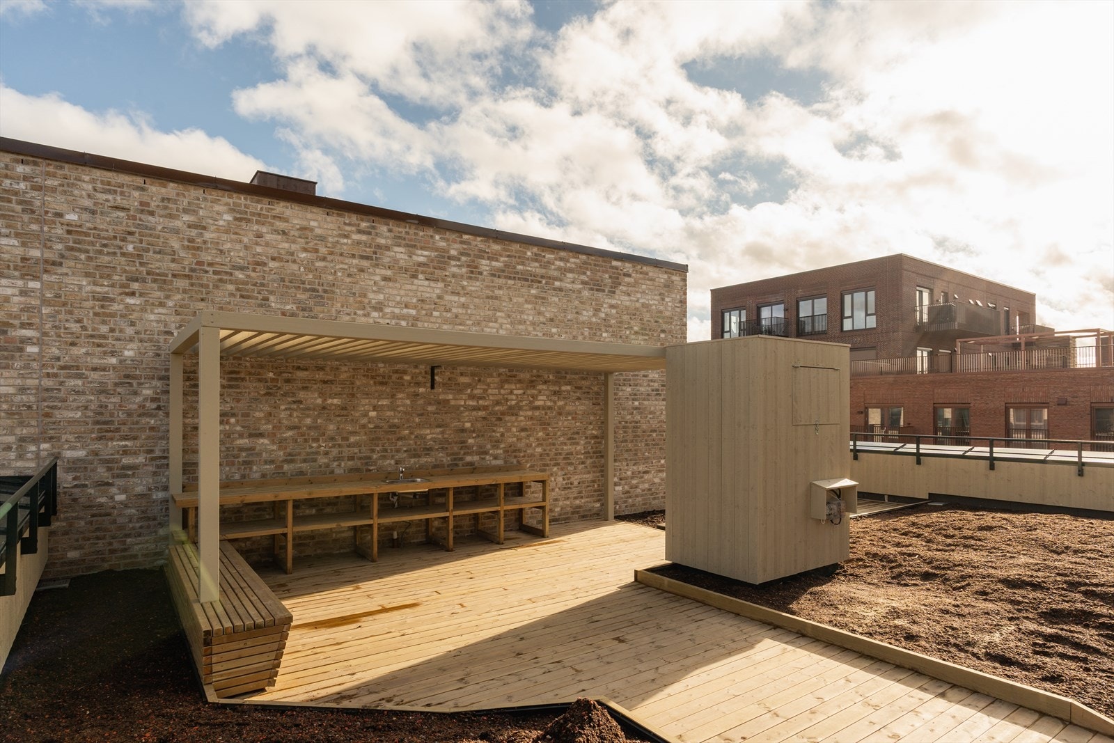 Sameiet har to takterrasser som man har tilgang til. Galleribilde