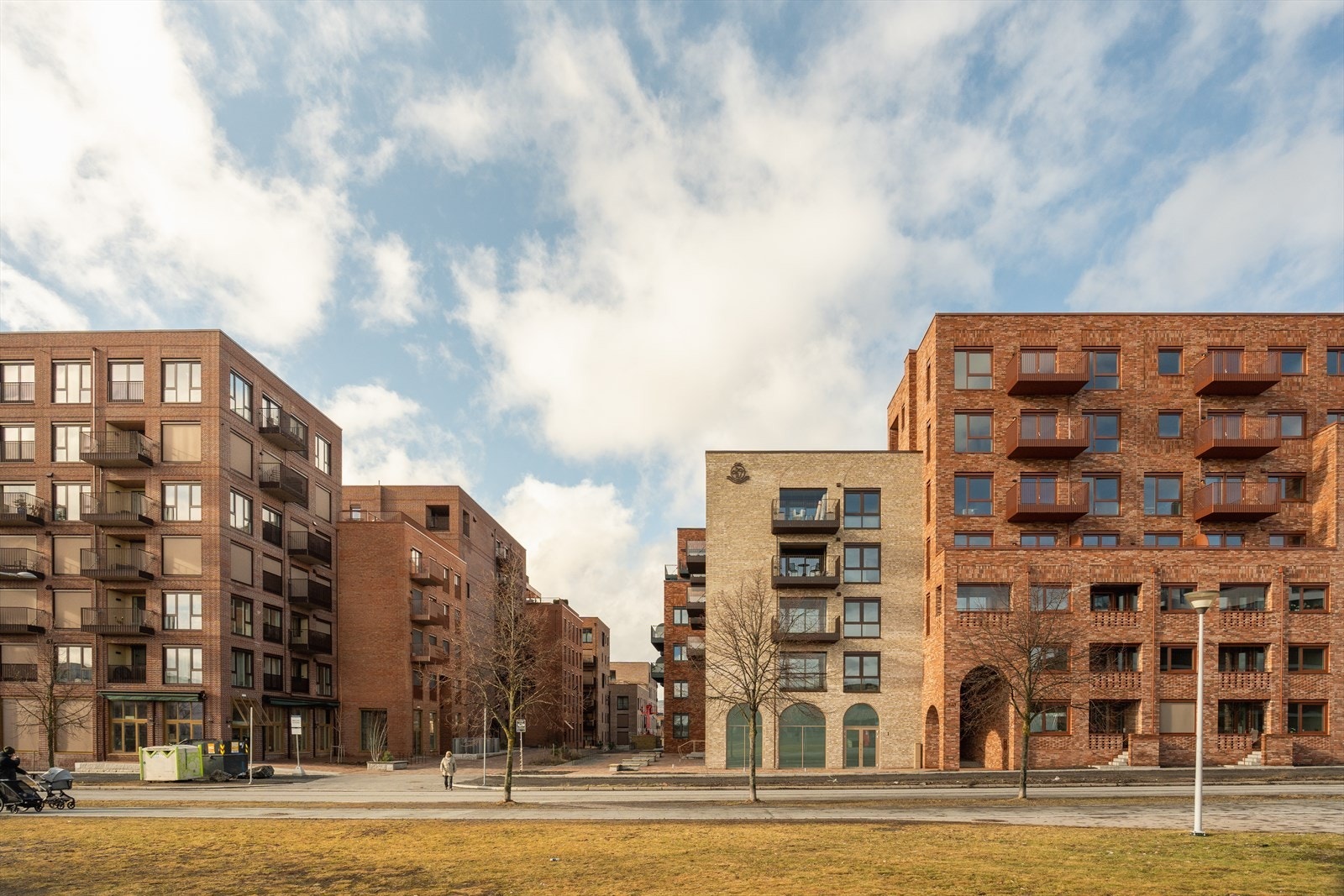 Nansenløkka kvartal 4 til høyre i bildet. En del av en ny spennende byutvikling på Fornebu. Galleribilde