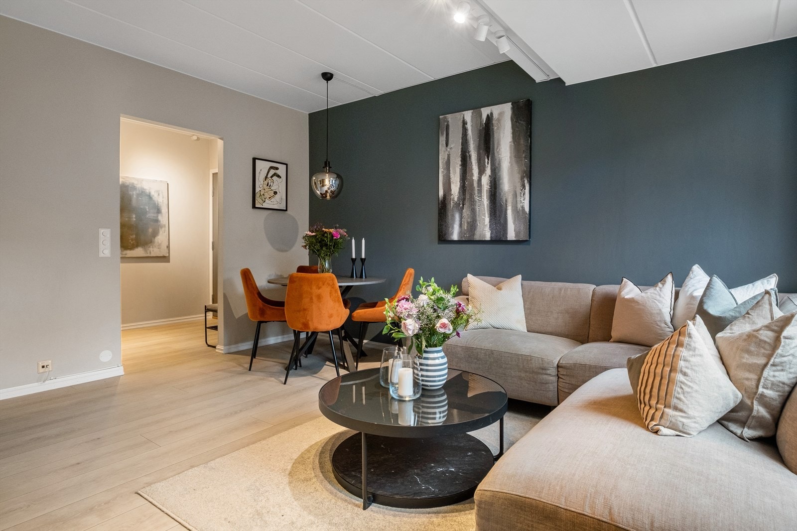 Leiligheten har en praktisk planløsning Galleribilde