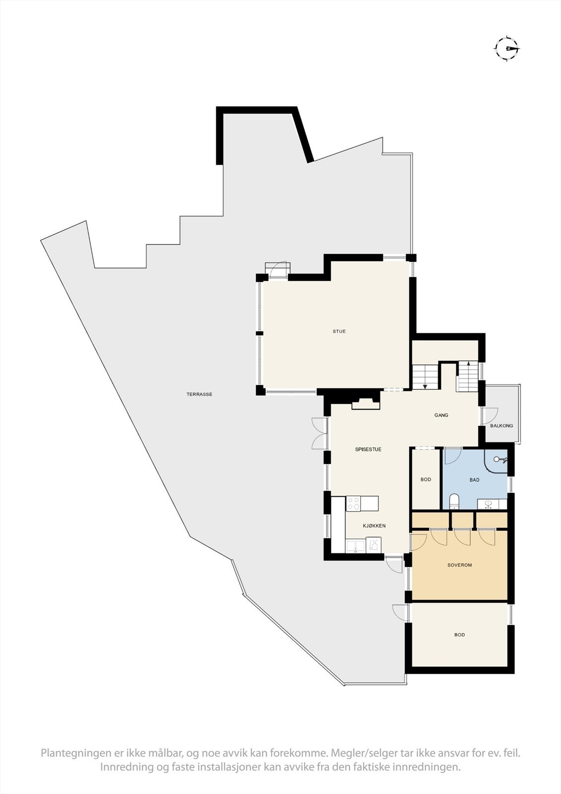 Plantegninger 1. etasje Galleribilde