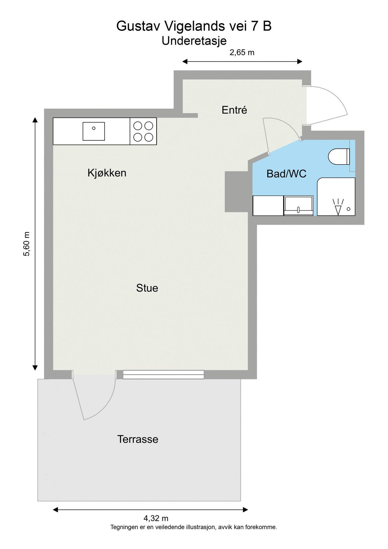 Plantegning leilighet. Galleribilde