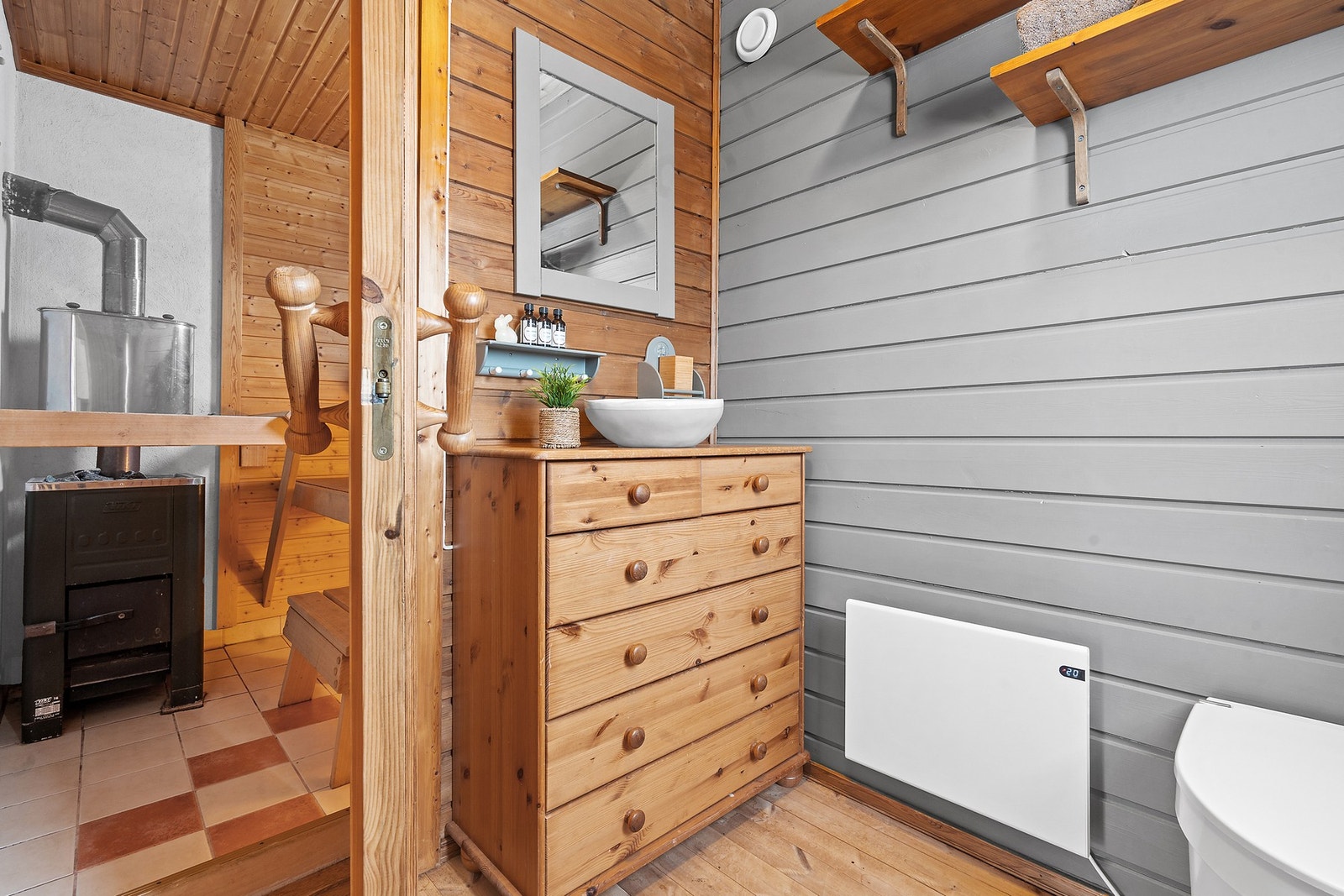 Stellerom/WC-rom med Separett-toalett. Galleribilde