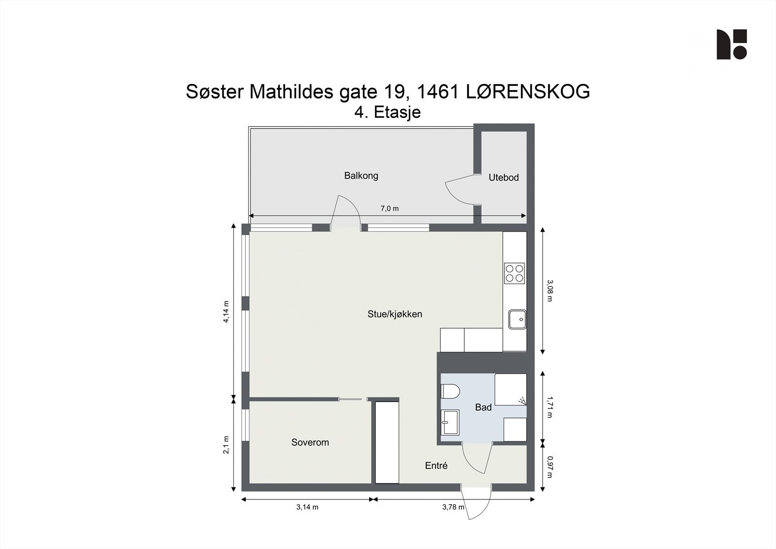 Plantegning Galleribilde