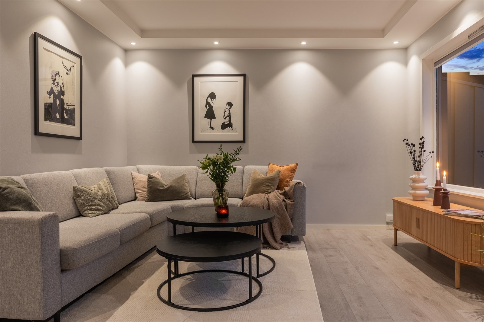 Downlights i tak gir god belysning Galleribilde