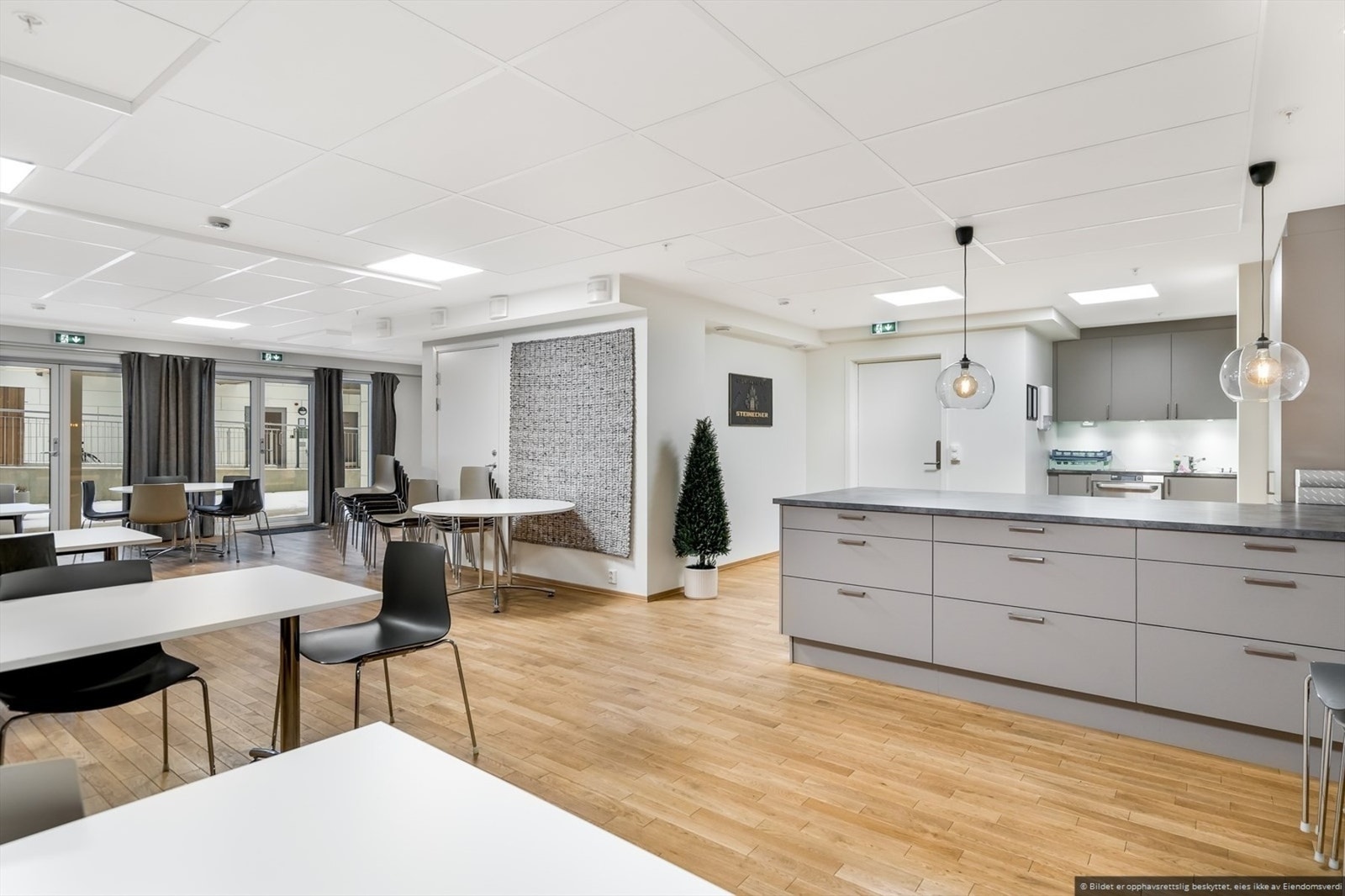 Fellesstue beboere kan leie til sosiale sammenkomster. Galleribilde