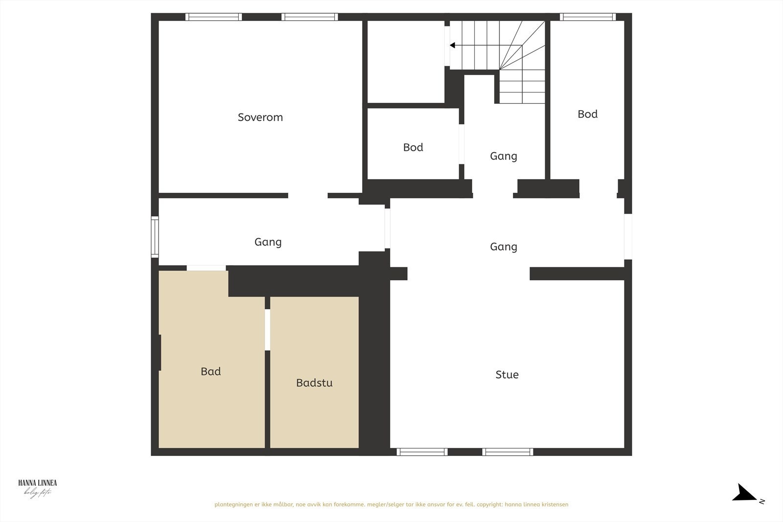 Plantegning - Underetasje Galleribilde
