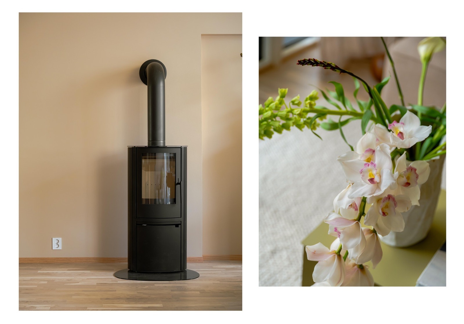 Den lune peisovnen vil gi god varme og høy sjarmfaktor på de kaldeste høst- og vinterdagene. Galleribilde