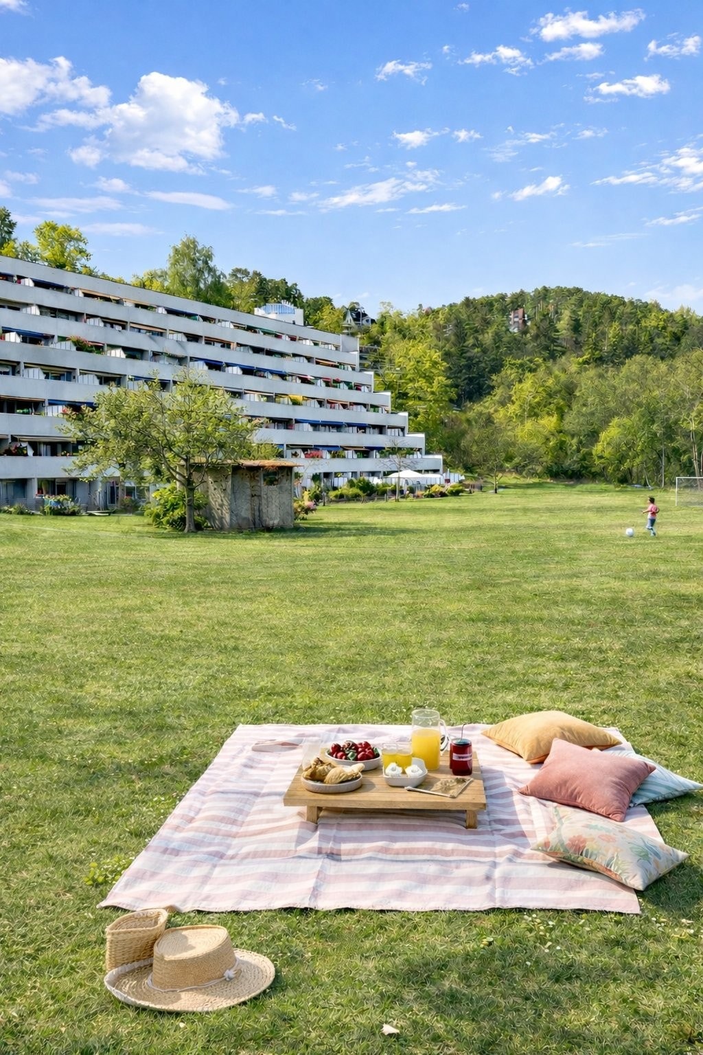 Sommerbilde fra fellesarealet. Galleribilde