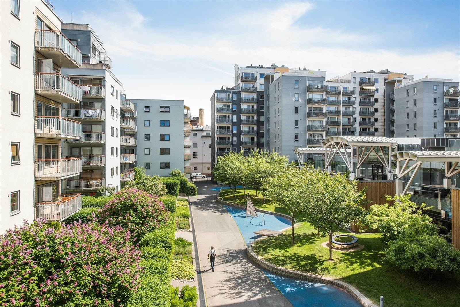 Hyggelig og lukket bakgård. Galleribilde