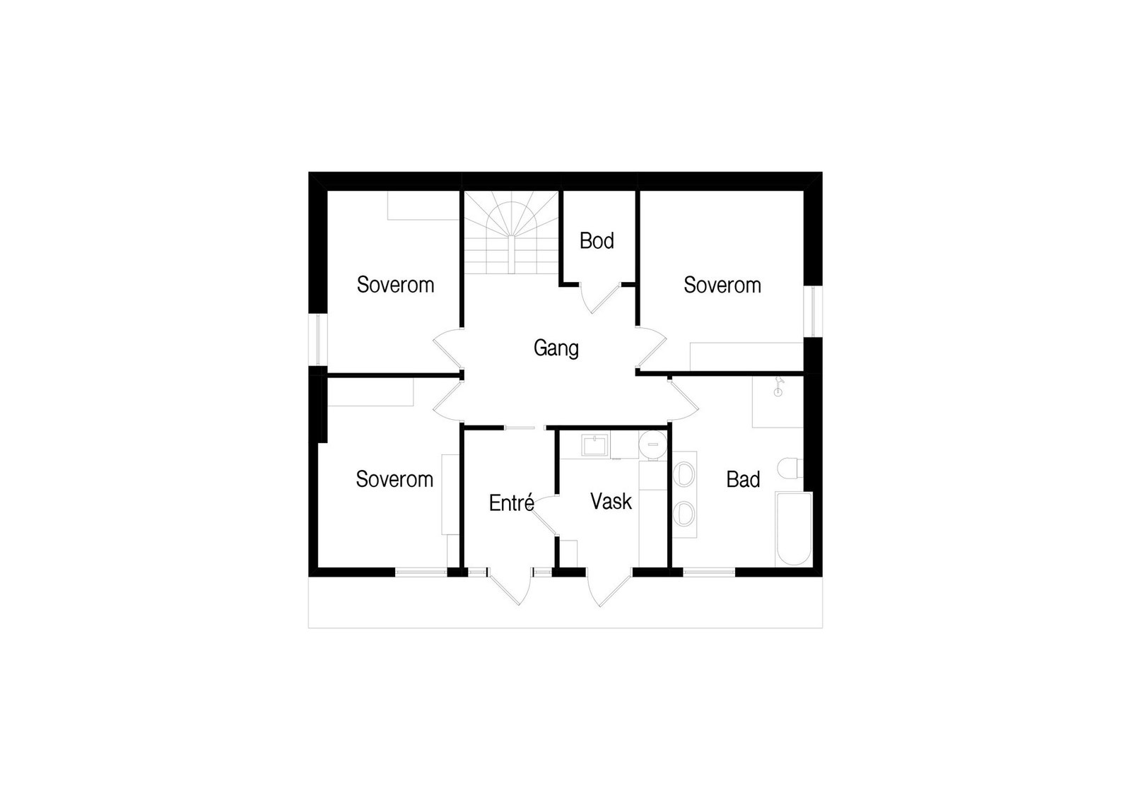 Plantegning 1.etasje. Galleribilde