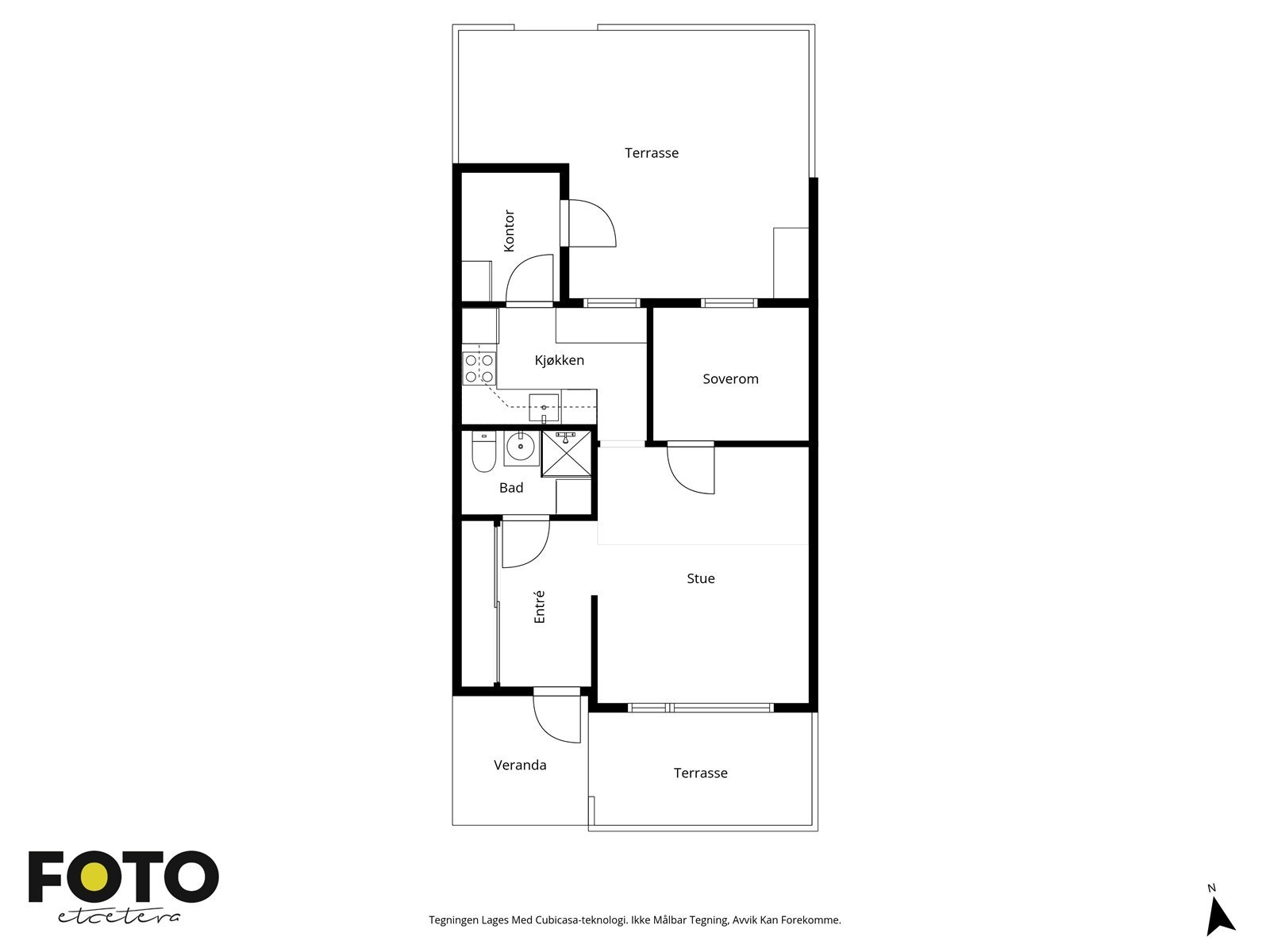 Veiledende plantegning - Ikke målbar Galleribilde