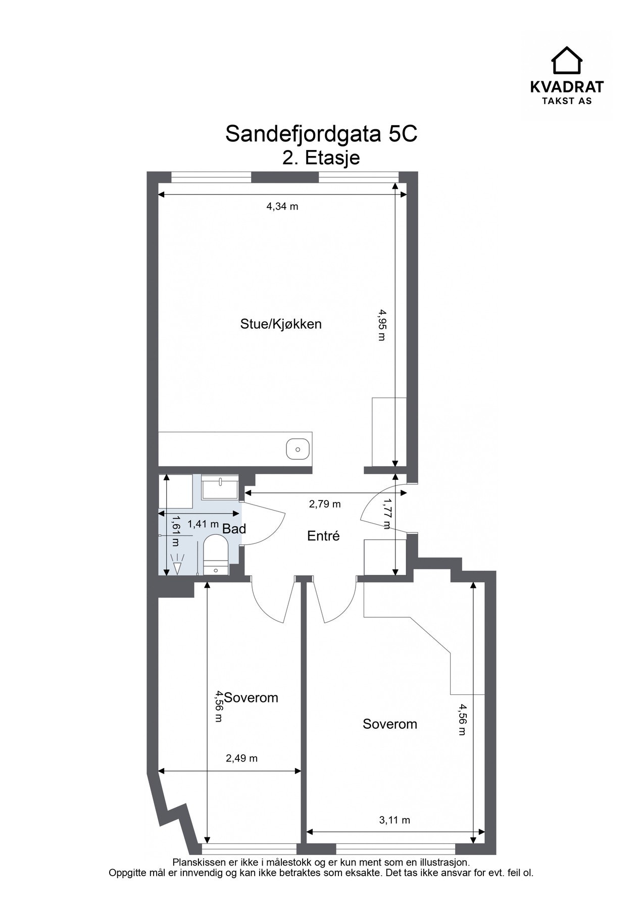 Plantegning - 2. etasje Galleribilde