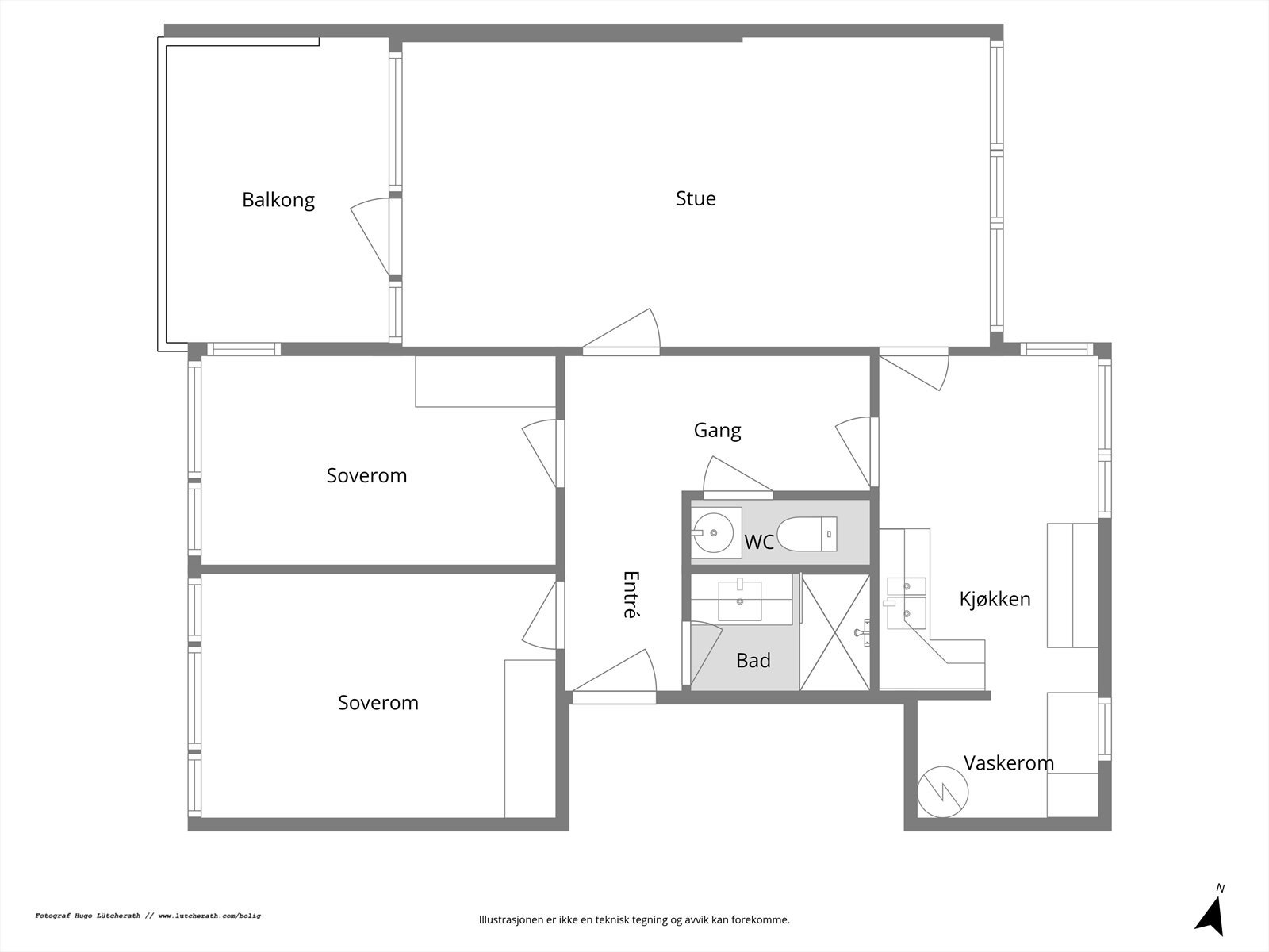 Planskisse Galleribilde