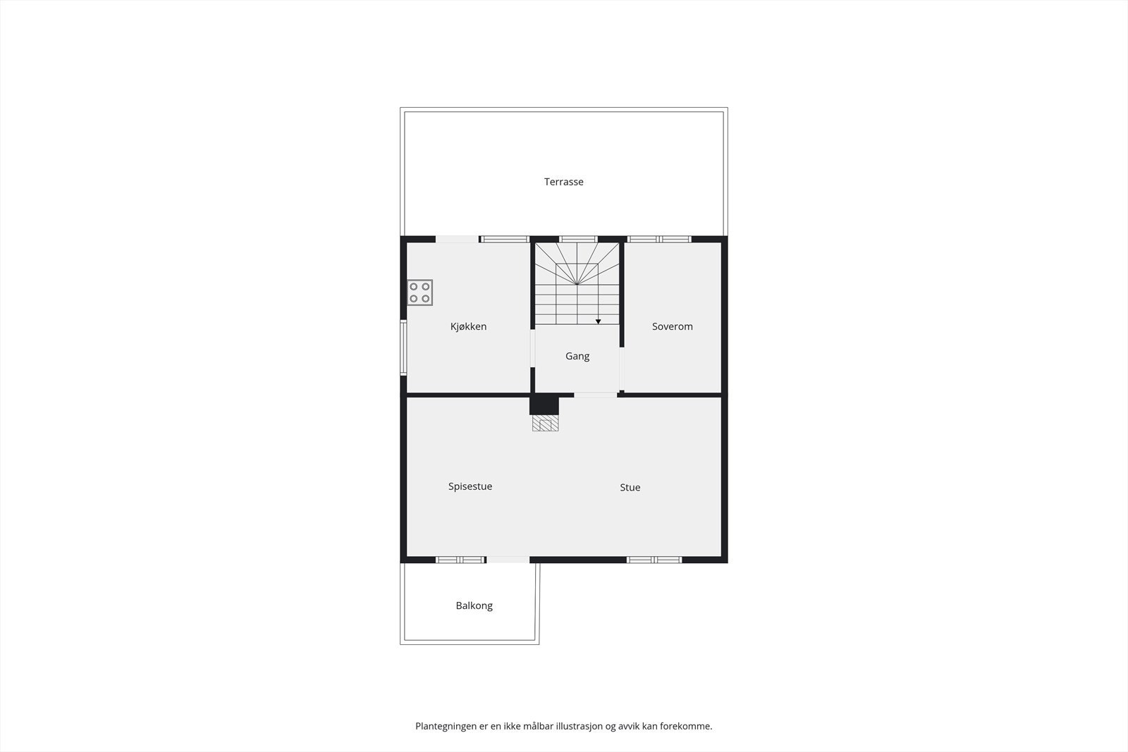 Plantegning 2.etg Galleribilde