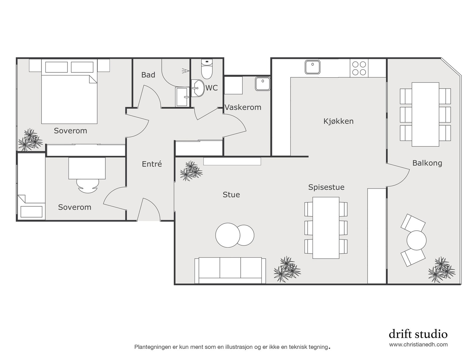 Plantegning. Galleribilde