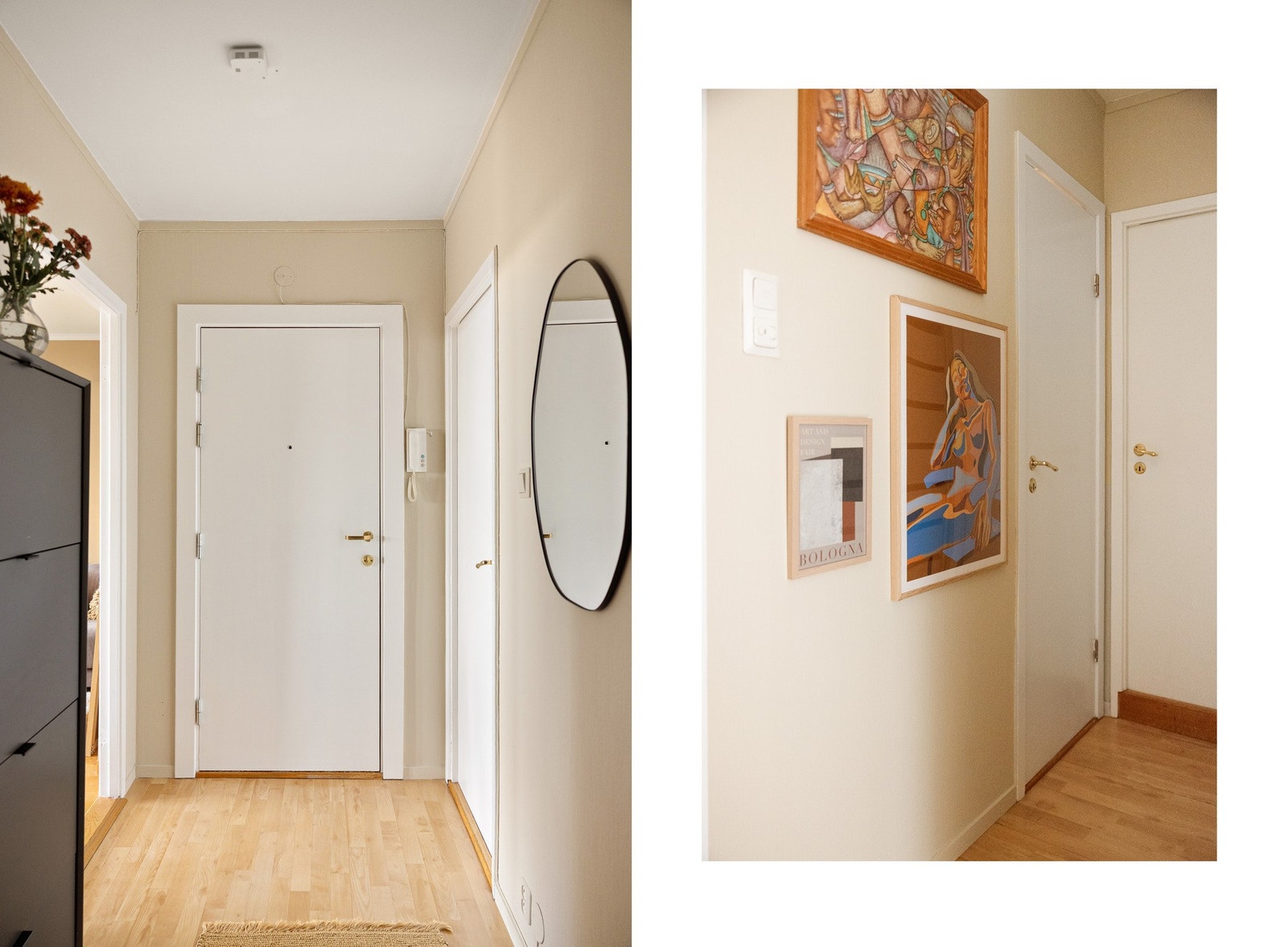 Velkommen inn! Det første du møter er en entré som måles til 7 kvm. Her er et god plass til å henge fra seg yttertøy og sko. Galleribilde