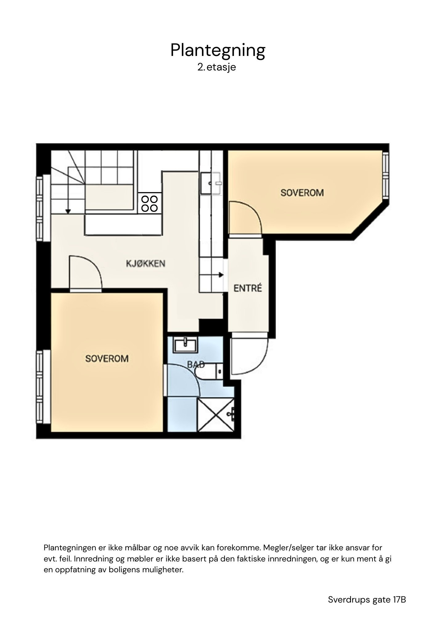 Plantegning overetasje Galleribilde