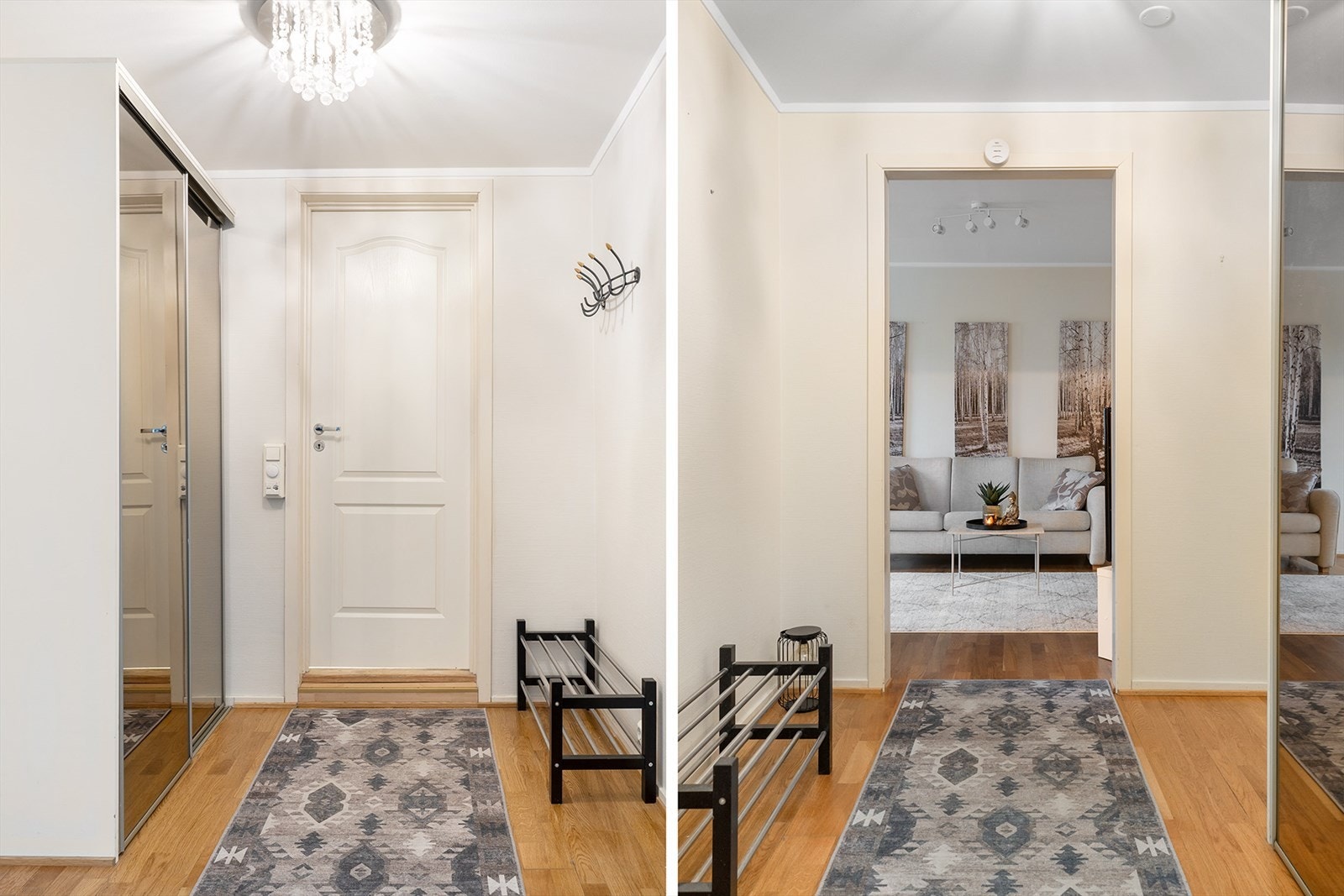 Leiligheten har gjennomgående lyse og varme farger, så her kan du enkelt sette ditt personlige preg med møbler og interiør. Galleribilde