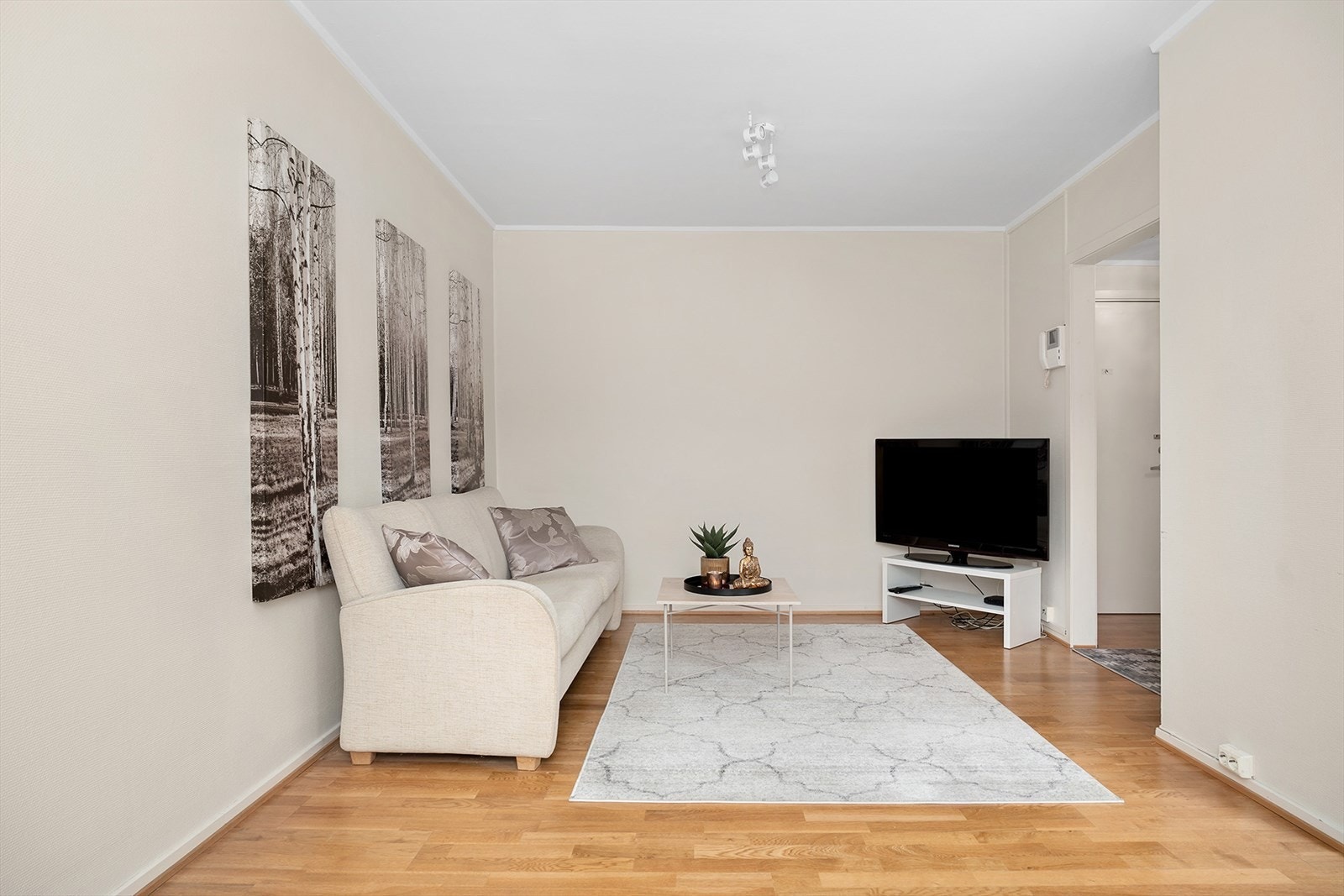 Boligen har bruksareal (BRA-i) på 42 m², og planløsningen er godt utnyttet og består av entré, stue, kjøkken, bad/vaskerom og soverom. Galleribilde