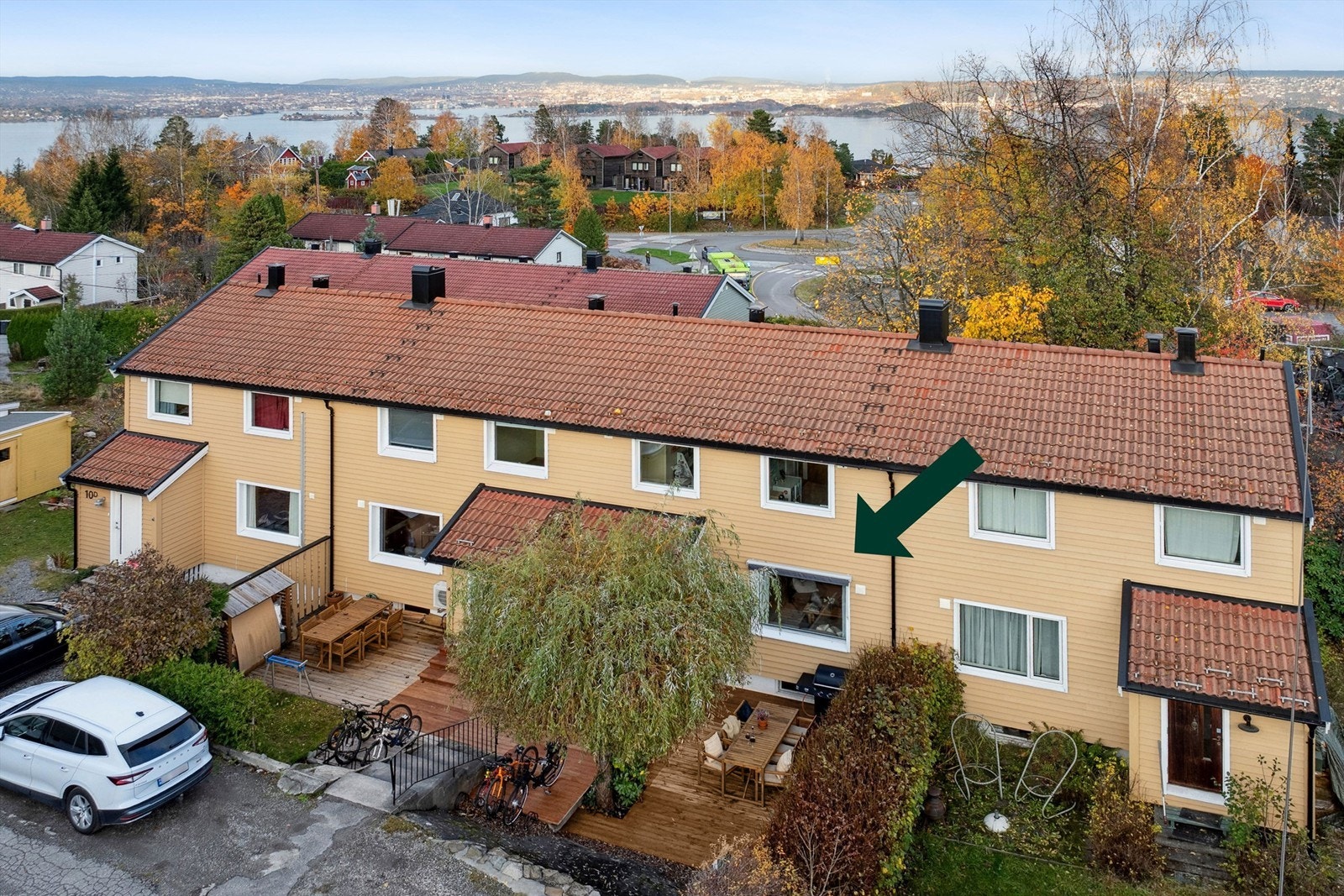 Meget tiltalende rekkehus beliggende i et svært attraktivt og barnevennlig boområde sentralt på Tangen. Galleribilde