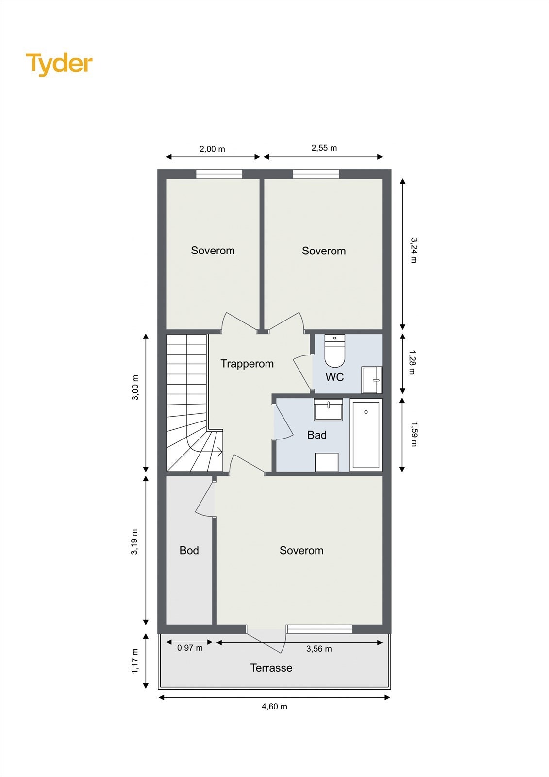 Plantegning 2. etasje. Galleribilde