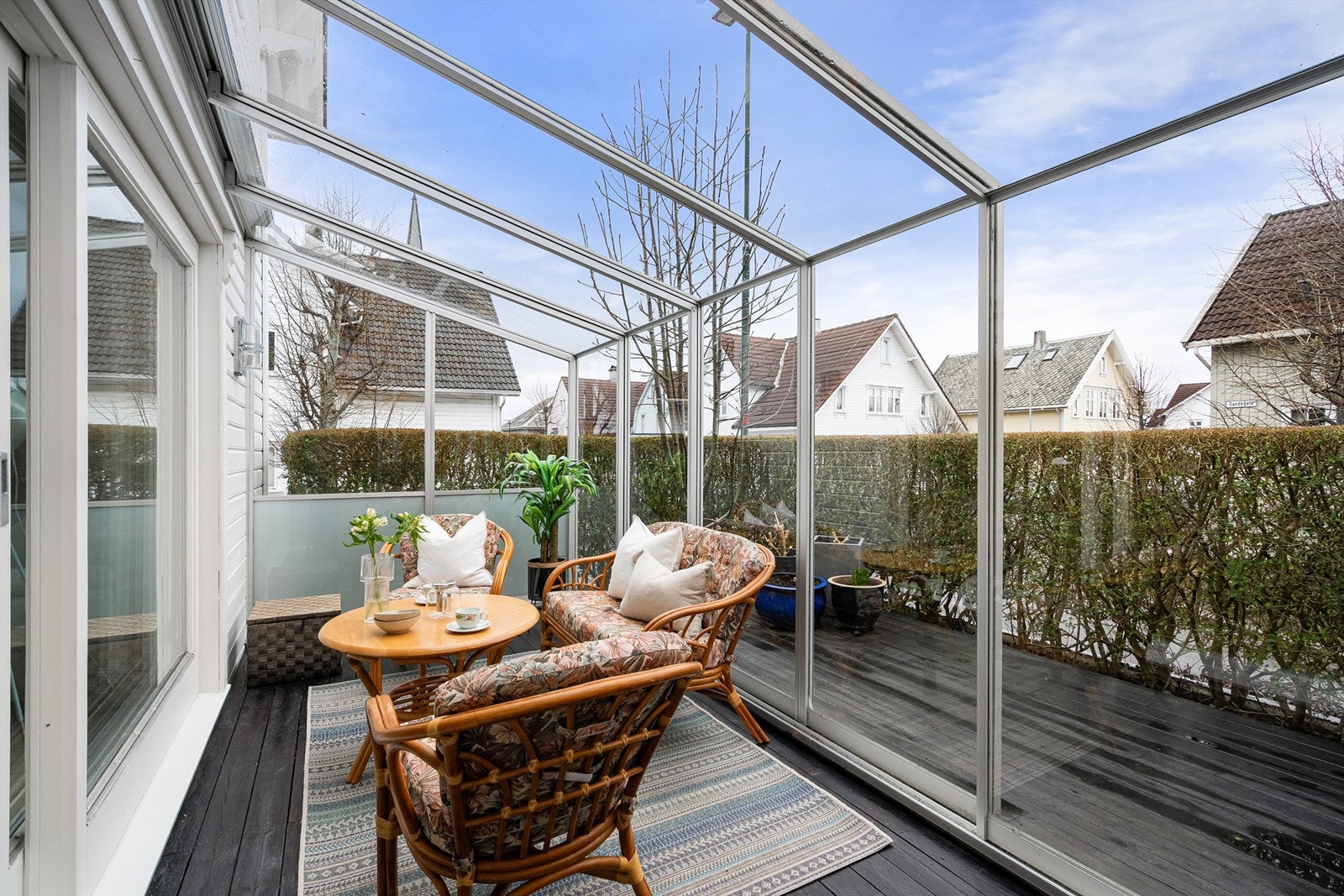 Hagestue som forlenger sesongen og gir ekstra rom for hygge. Galleribilde