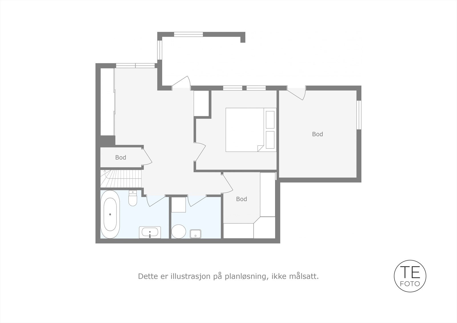 Plantegning for 1.etasje Galleribilde