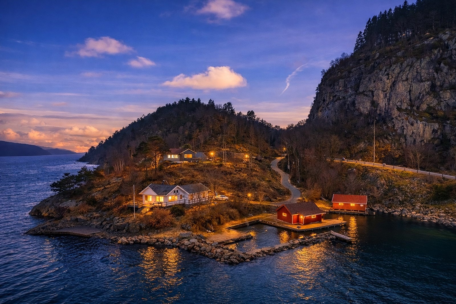 Ved båthuset like ved Galleribilde