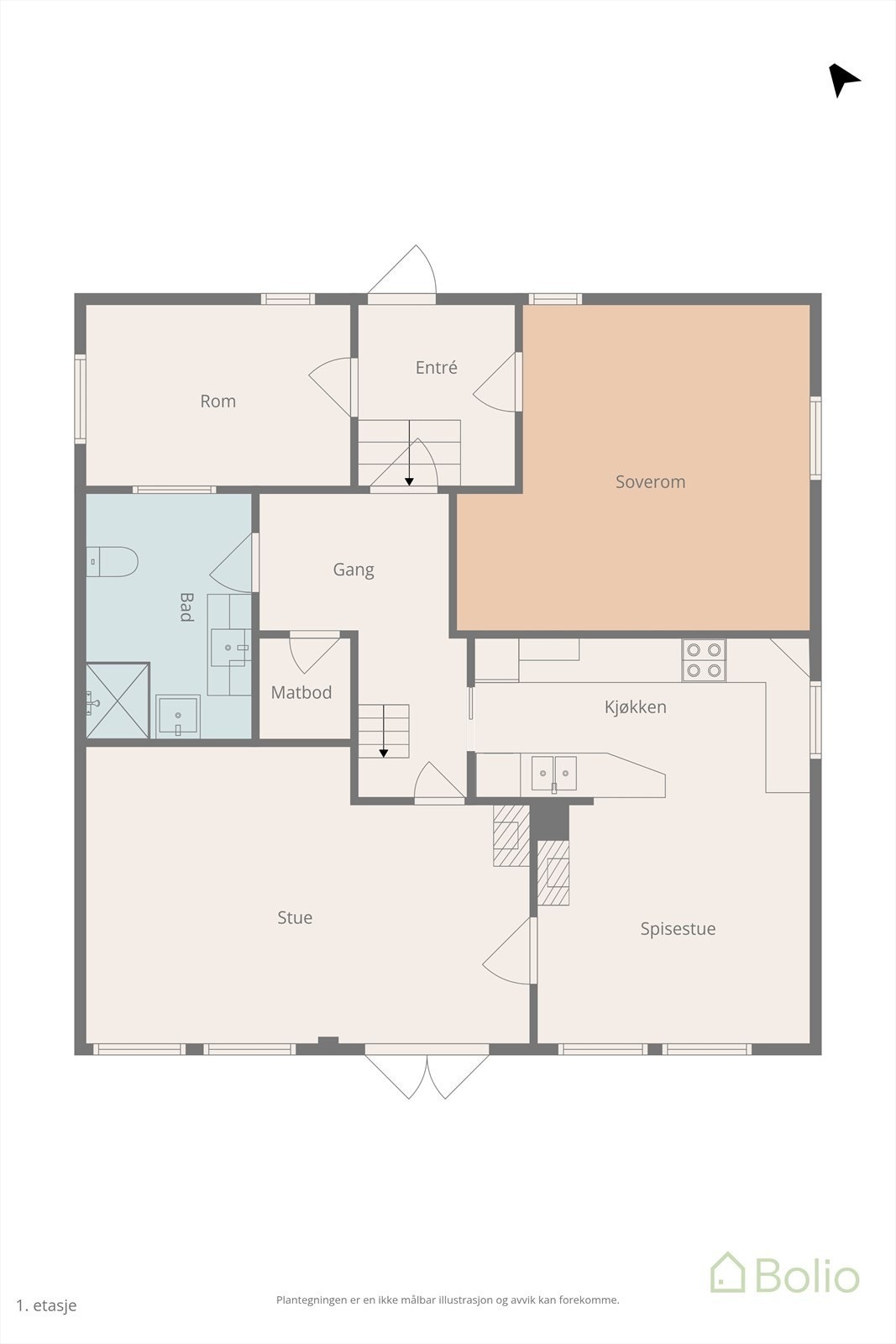 Plantegning Galleribilde