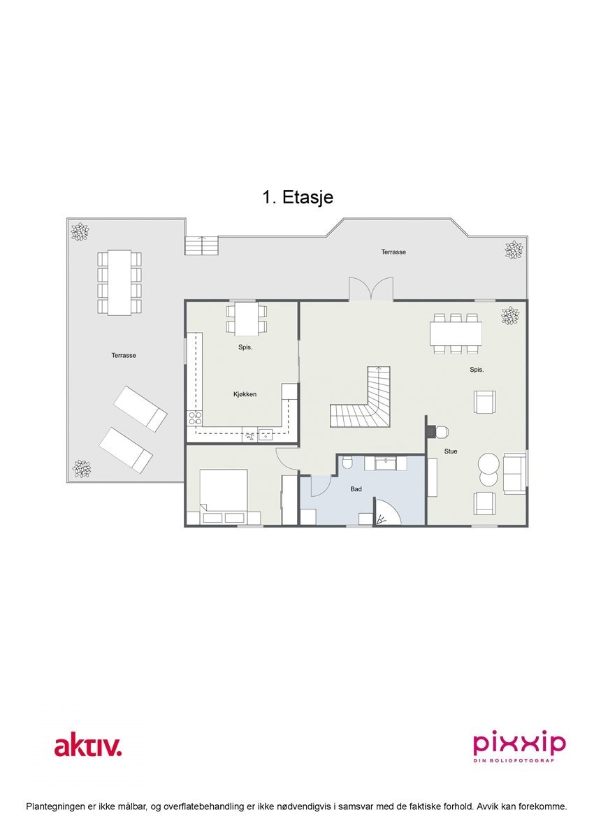 Plantegning 1. etasje. Galleribilde