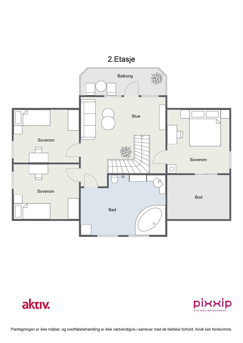 Plantegning 2. etasje. Galleribilde