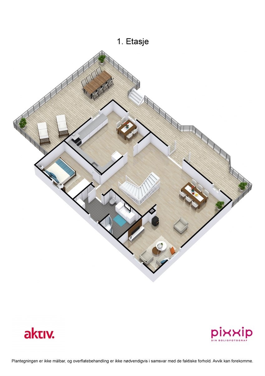 Plantegning 1. etasje. Galleribilde