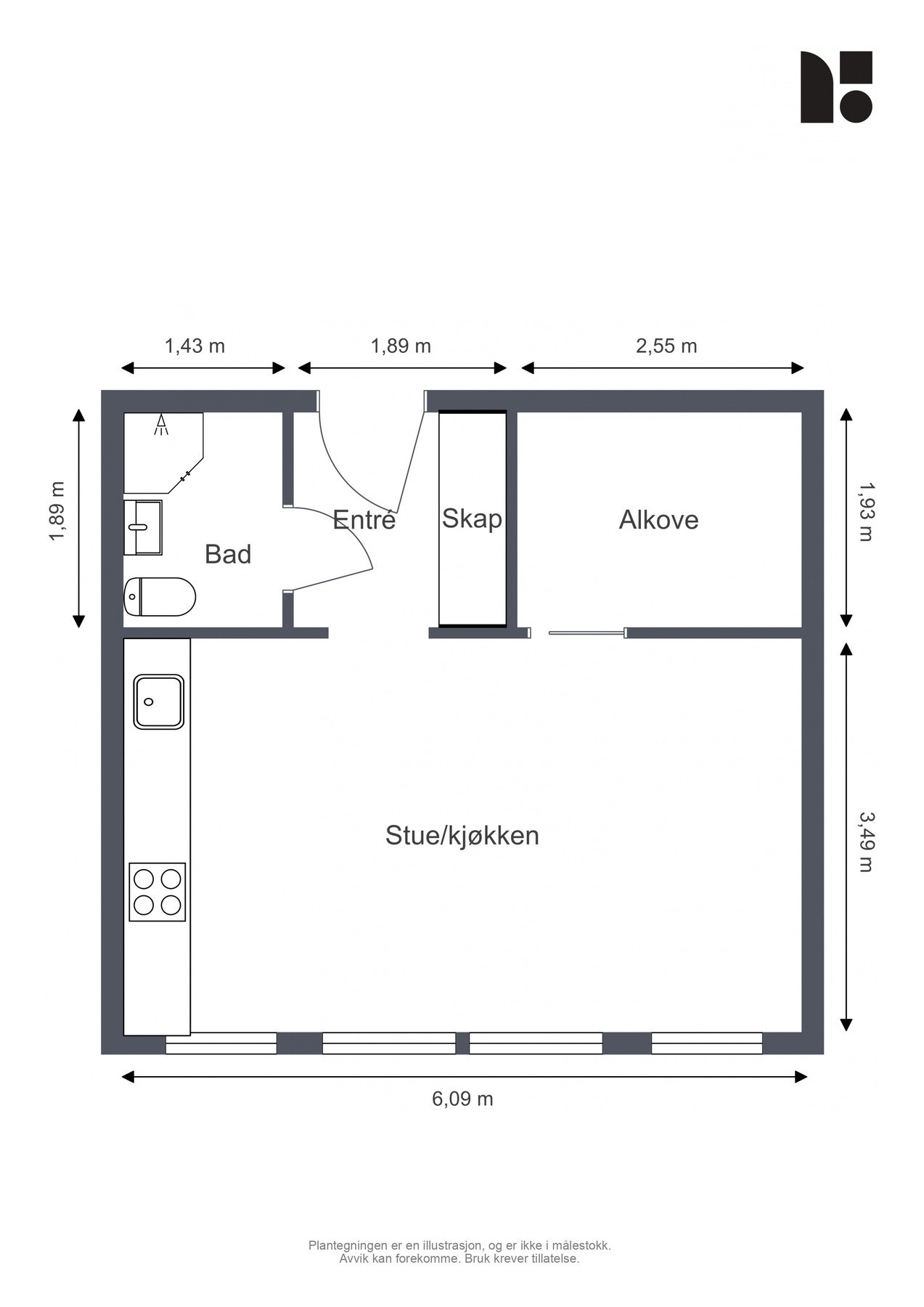 Plantegning. Galleribilde