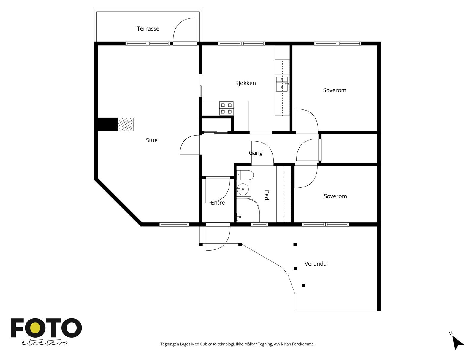 Veiledende plantegning - Ikke målbar Galleribilde