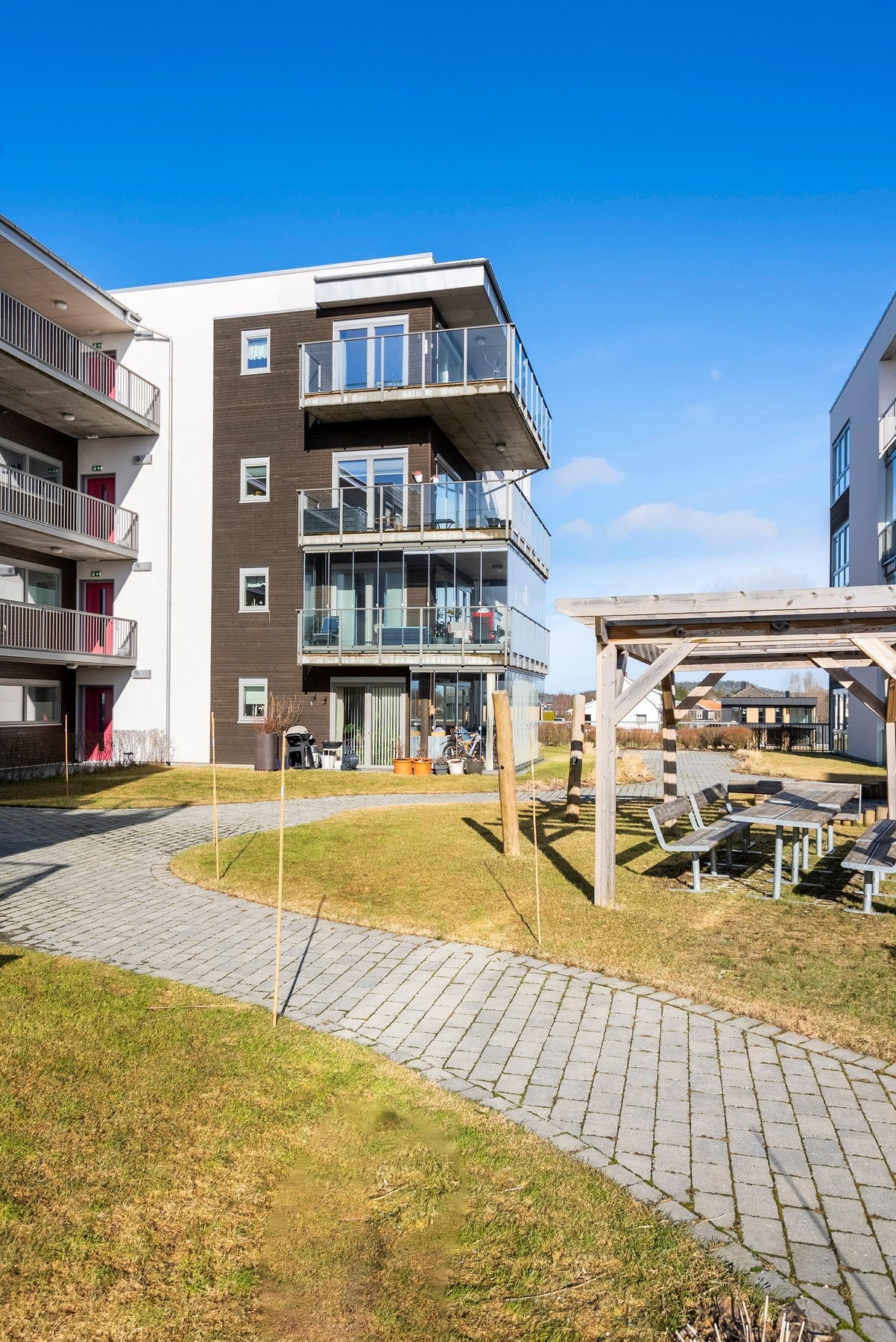 Pent opparbeidede fellesarealer Galleribilde