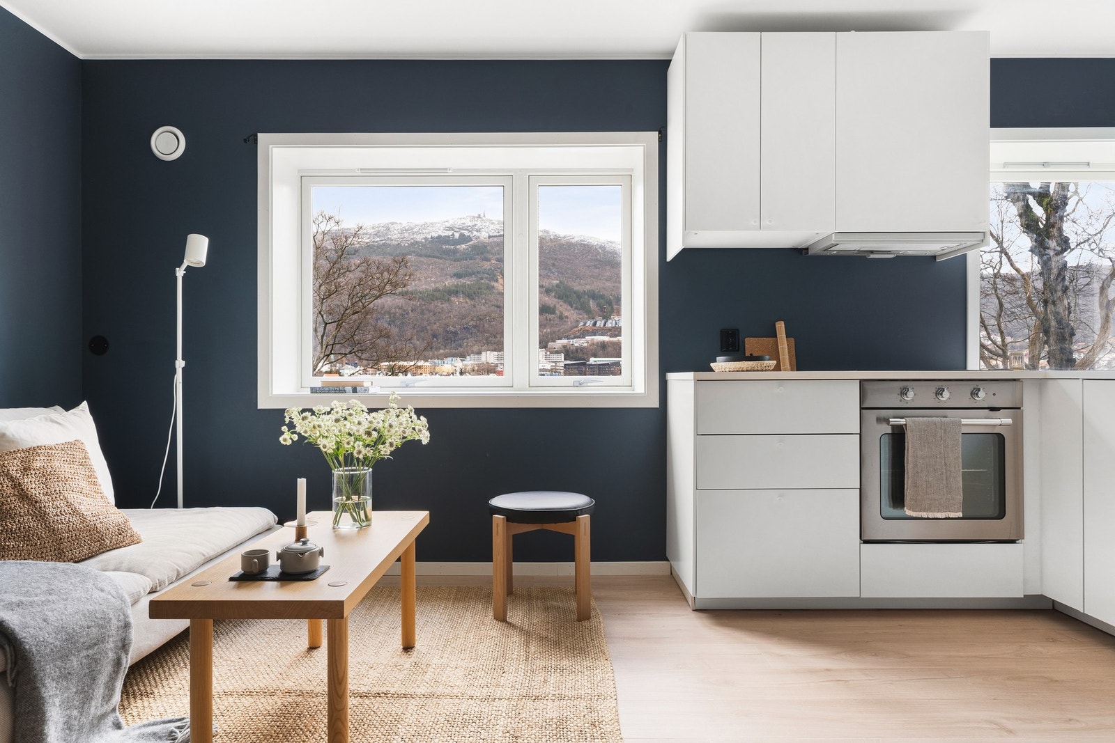 Her er det vindusflater som slipper inn godt med naturlig lys og skaper en god romfølelse. Galleribilde