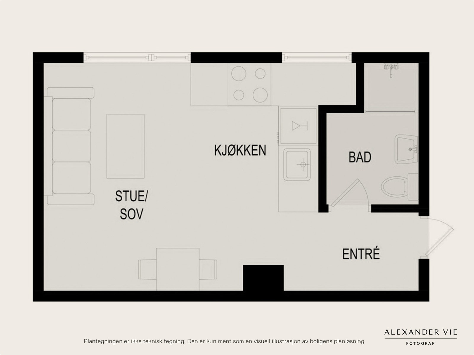 Plantegning 1. etasje. Galleribilde