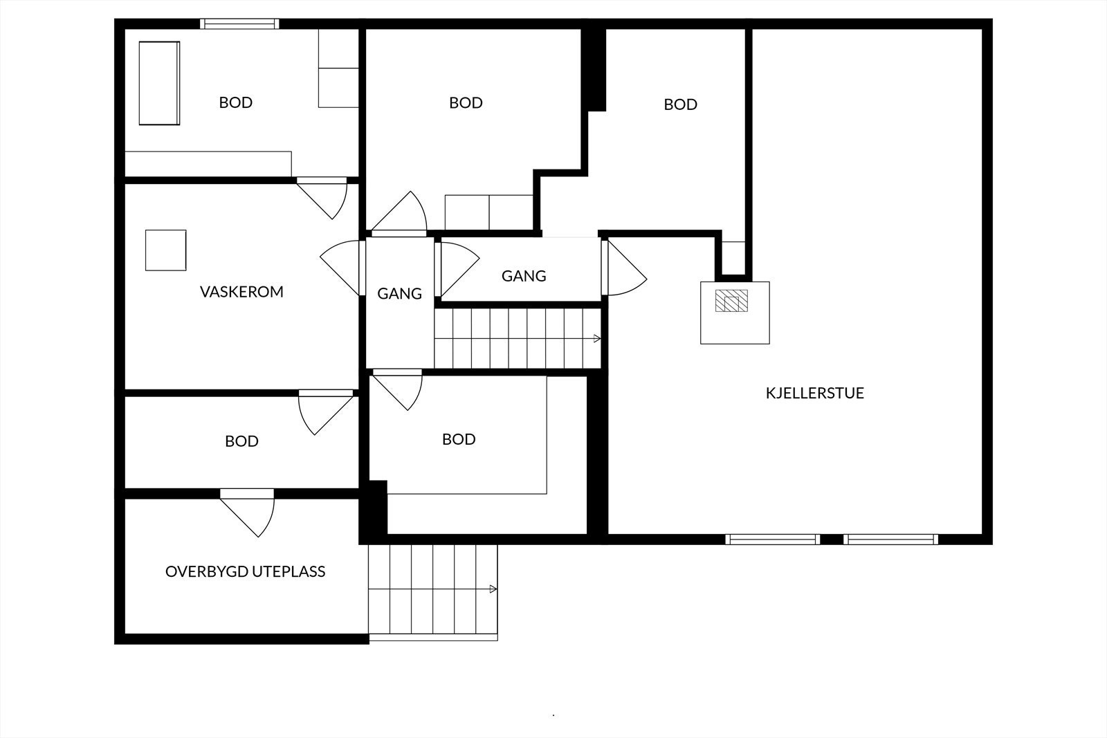 - Plantegning underetasje - Galleribilde