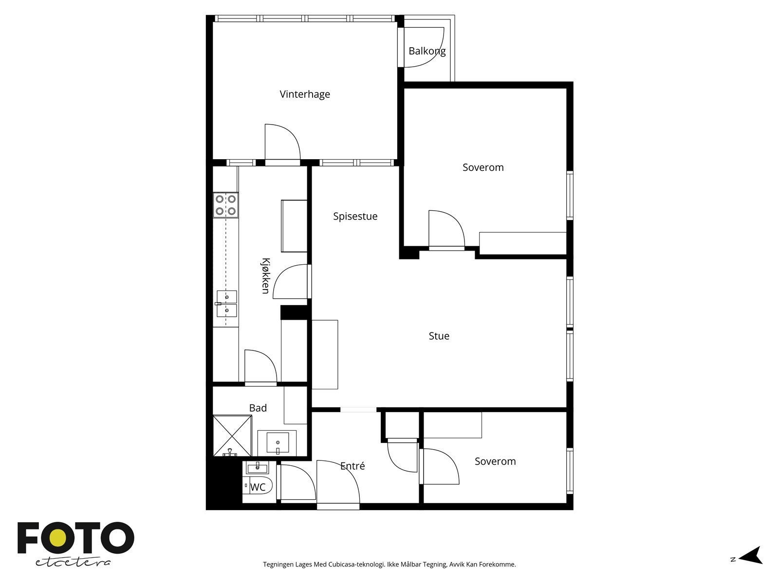 Veiledende plantegning - Ikke målbar Galleribilde