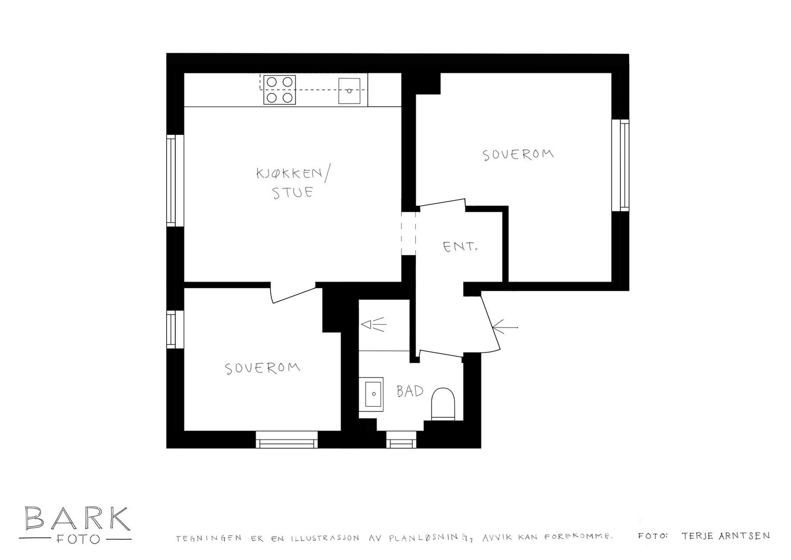 Plantegning. Galleribilde