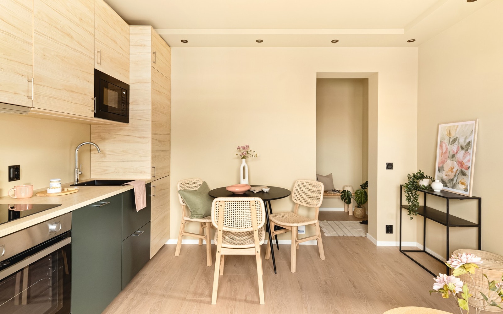 Leilighetens hjerterom måler 14,3 kvm. Galleribilde