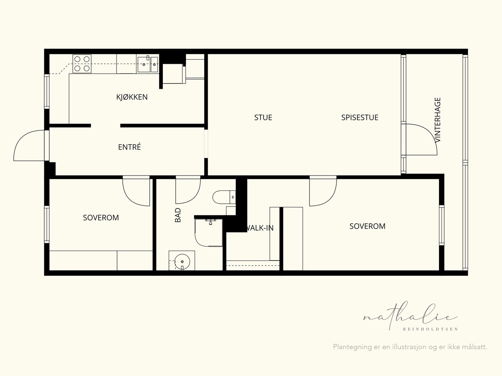 Plantegning 10. etasje Galleribilde