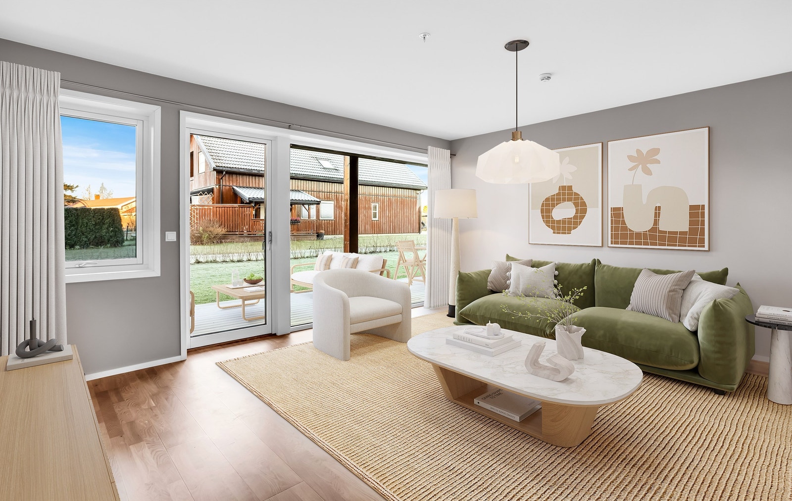 Digital møblering. Galleribilde