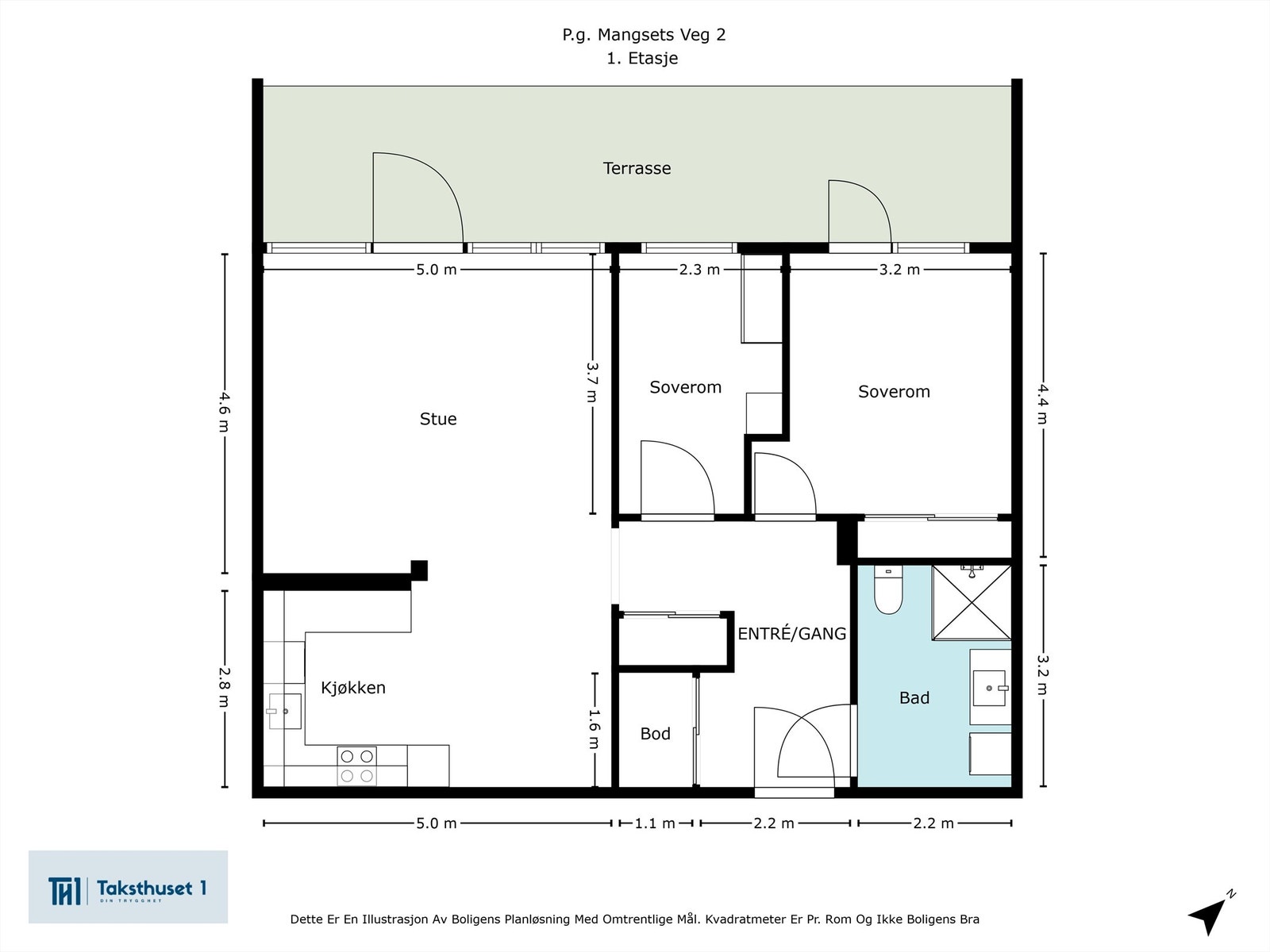 Plantegning 1. etasje. Galleribilde