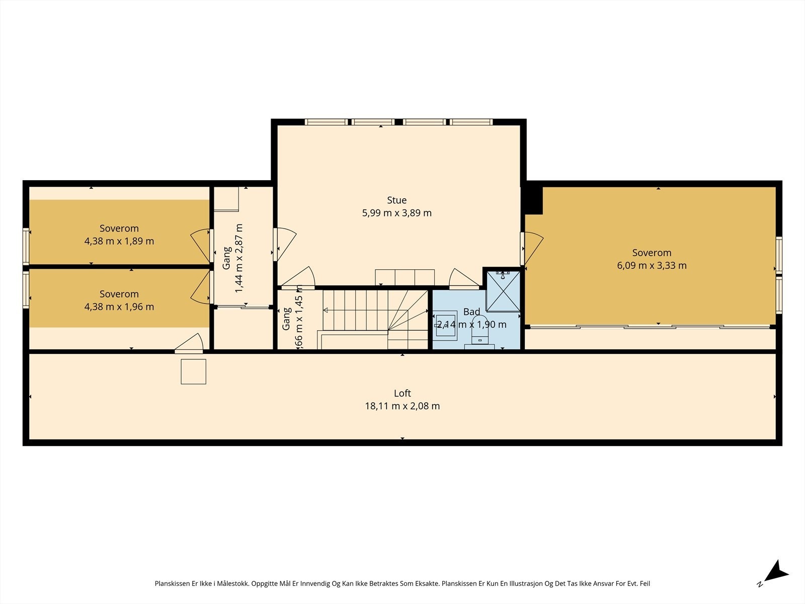Plantegning 2. etasje. Galleribilde