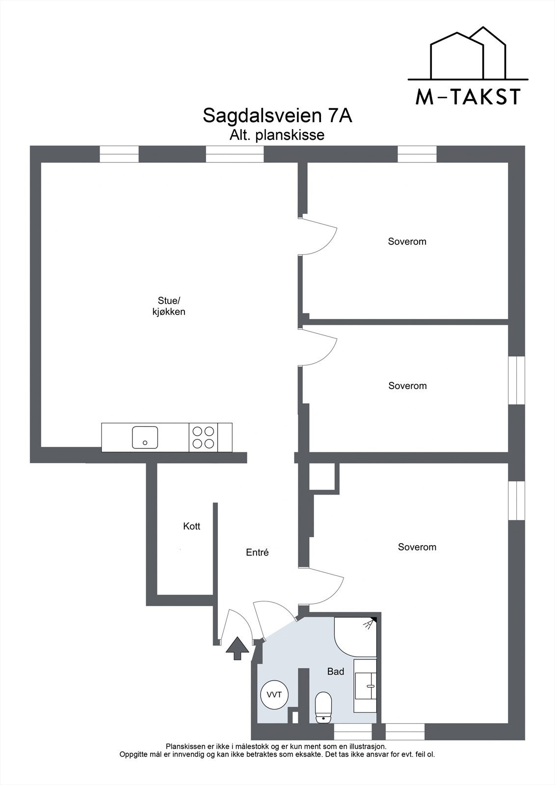 Alternativ planløsning 2. Galleribilde