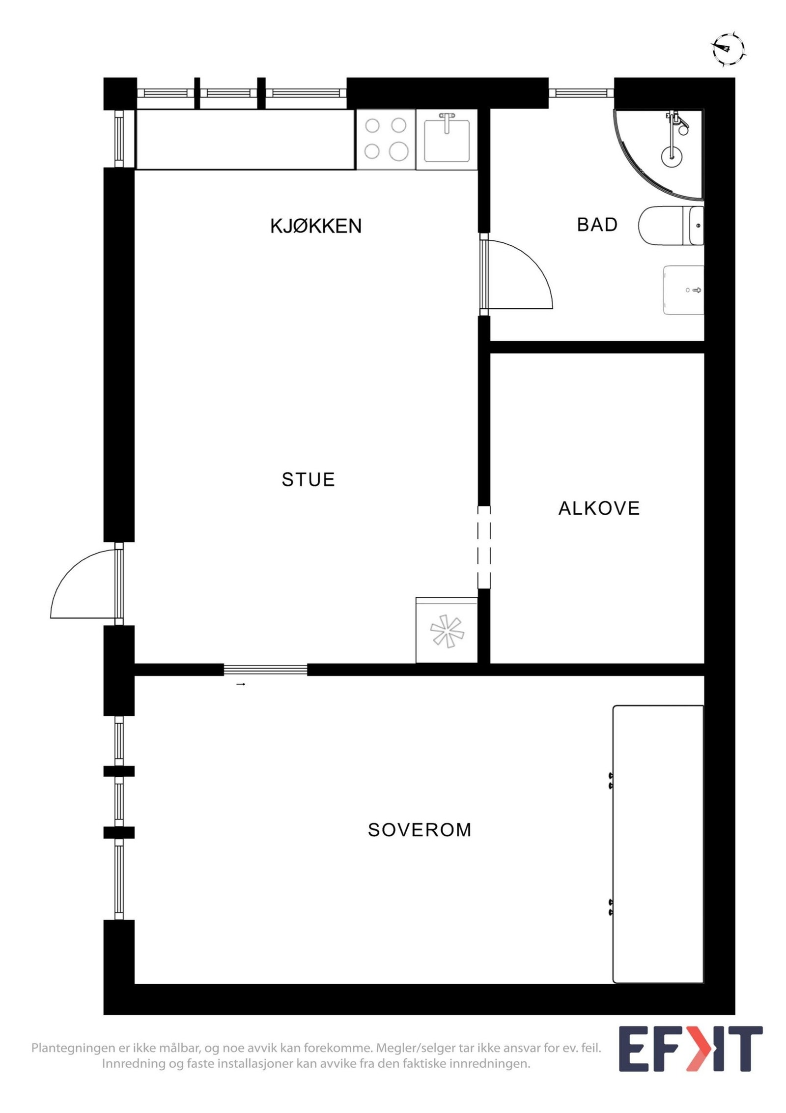 Utleieleilighet på bakkeplan Galleribilde