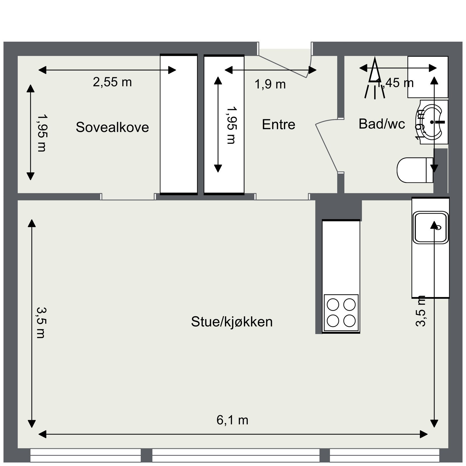 Plantegning. Galleribilde