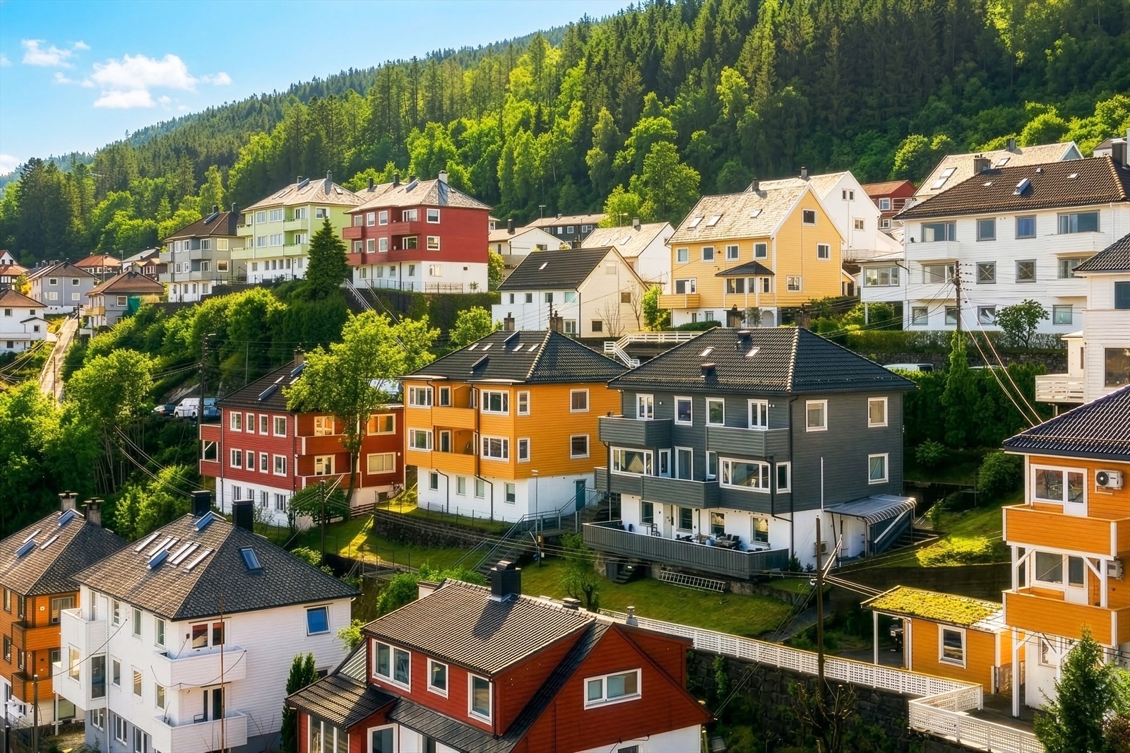 Koselig nabolag. Galleribilde