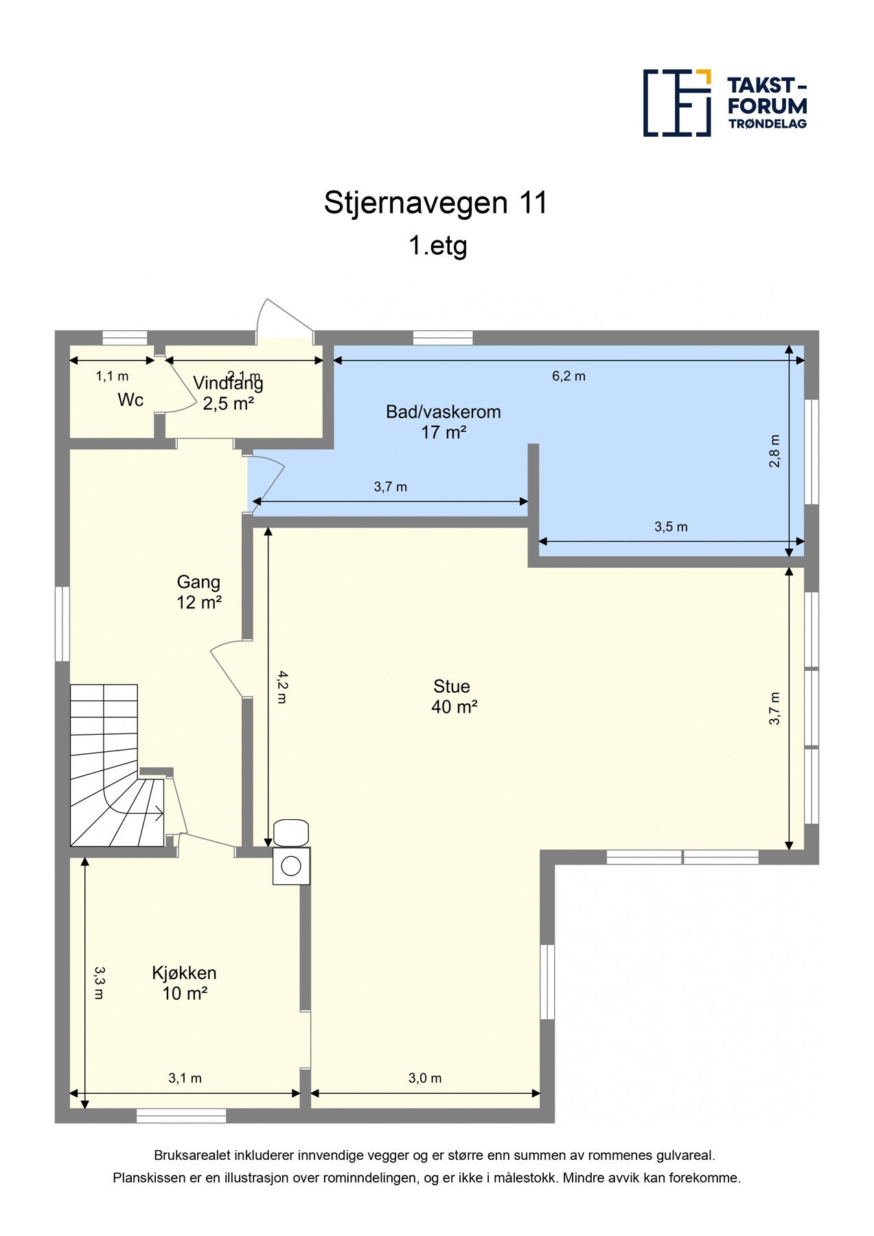 Planskisse - 1. etasje Galleribilde